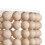 Люстра в форме цилиндра с вставками из деревянных бусин Wooden Beads варинант исполнения - 3 | Loft Concept в Костроме