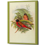 Постер на холсте с изображением птиц Blooming Birds Poster варинант исполнения - 7 | Loft Concept в Костроме