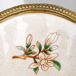 Декоративная ваза из фарфора с бронзовыми вставками Eden Garden варинант исполнения - 3 | Loft Concept в Костроме