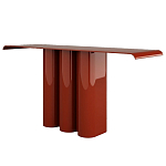Консоль красная с цилиндрическим основанием Giorgio варинант исполнения - 1 | Loft Concept в Костроме
