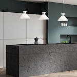 Подвесной светильник с белым стеклянным конусным плафоном Alora Mood варинант исполнения - 7 | Loft Concept в Костроме