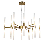 Люстра подвесная с 20-ю цилиндрическими матовыми плафонами Delta Light варинант исполнения - 1 | Loft Concept в Костроме