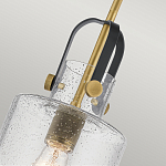 Подвесной светильник с цилиндрическим плафоном из прозрачного стекла с пузырьками Kichler варинант исполнения - 4 | Loft Concept в Костроме