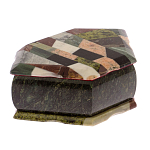 Шкатулка для украшений с мозаикой из натуральных камней Stone Casket варинант исполнения - 2 | Loft Concept в Костроме