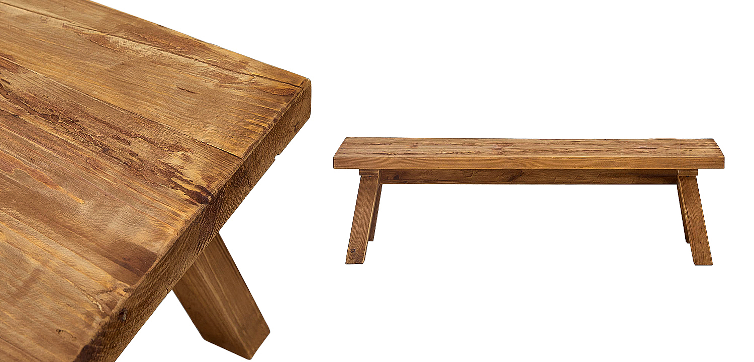 Деревянная лавка Terry Wood Bench Деревянная лавка Terry Wood Bench - Loft-Concept в Костроме