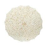 Стол кофейный с отделкой раковинами устриц Coastal Charm варинант исполнения - 3 | Loft Concept в Костроме