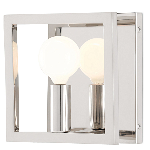 Бра настенное квадратной формы Wristband серебро