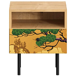 Прикроватная тумба с изображением на ящике Elise Nightstand варинант исполнения - 5 | Loft Concept в Костроме