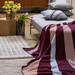 Плед из хлопка с геометрическим рисунком Elan Stripe Addison варинант исполнения - 6 | Loft Concept в Костроме