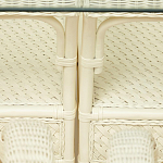 Комплект обеденный из ротанга Eloise grand white варинант исполнения - 14 | Loft Concept в Костроме