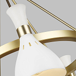 Люстра с 5-ю плафонами в форме песочных часов с узкими перфорированными отверстиями Feiss варинант исполнения - 9 | Loft Concept в Костроме