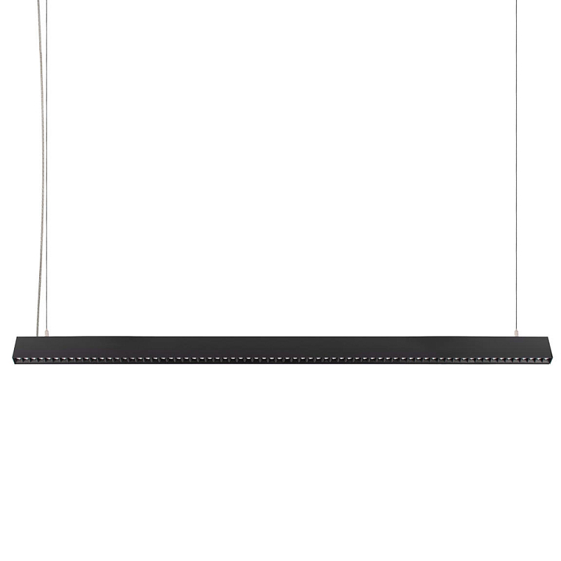 Подвесной светильник линейный металлический 120 см Louver Line Pendant Черный Белый Подвесной светильник линейный металлический 120 см Louver Line Pendant Черный Белый в Костроме | Loft Concept