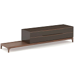 ТВ-тумба  из орехового дерева Marco Wooden TV Stand варинант исполнения - 4 | Loft Concept в Костроме