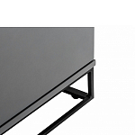 ТВ-тумба цвета графит с  2-мя дверцами и ящиком Strict Lines варинант исполнения - 5 | Loft Concept в Костроме