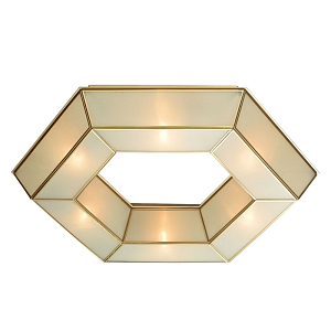 Потолочный светильник с перламутровым плафоном Rombika