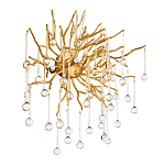 Бра с лучеобразным основанием и подвесками из прозрачного стекла в виде длинных капель Droplet Chandelier варинант исполнения - 3 | Loft Concept в Костроме