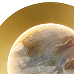 Бра в форме диска цвета латунь Brass Borders варинант исполнения - 3 | Loft Concept в Костроме