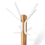 Вешалка с квадратным основанием и 4-мя белыми металлическими крючками Industrial Metal Rust варинант исполнения - 2 | Loft Concept в Костроме