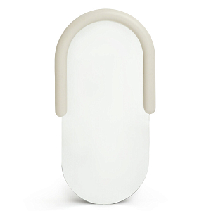 Зеркало овальное Curved Furniture бежевое