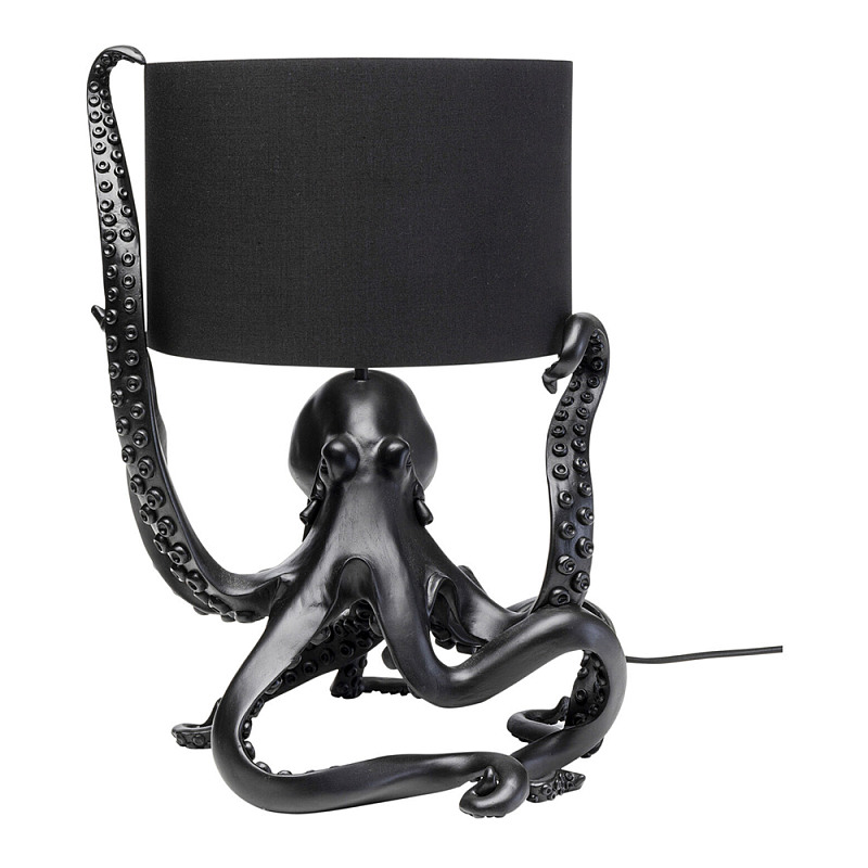 Дизайнерская Настольная лампа Черный Осьминог Черный в Костроме | Loft Concept 