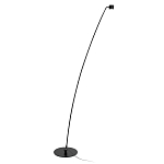 Торшер с изогнутой черной металлической стойкой и цилиндрическим плафоном Davide Groppi варинант исполнения - 1 | Loft Concept в Костроме