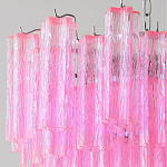 Элитная Люстра Textured Glass Pink Chandelier Ярко Розовое стекло варинант исполнения - 2 | Loft Concept в Костроме