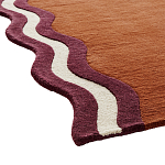 Ковер с оригинальной волнистой отделкой Woven from Wool варинант исполнения - 2 | Loft Concept в Костроме