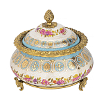 Шкатулка фарфоровая с цветочной росписью Eden Garden варинант исполнения - 1 | Loft Concept в Костроме