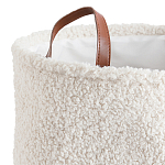 Корзина для белья из ткани букле Boucle Organizers Round варинант исполнения - 2 | Loft Concept в Костроме