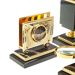 Настольный письменный набор из яшмы и долерита в подарочной упаковке Manager Organizer варинант исполнения - 8 | Loft Concept в Костроме