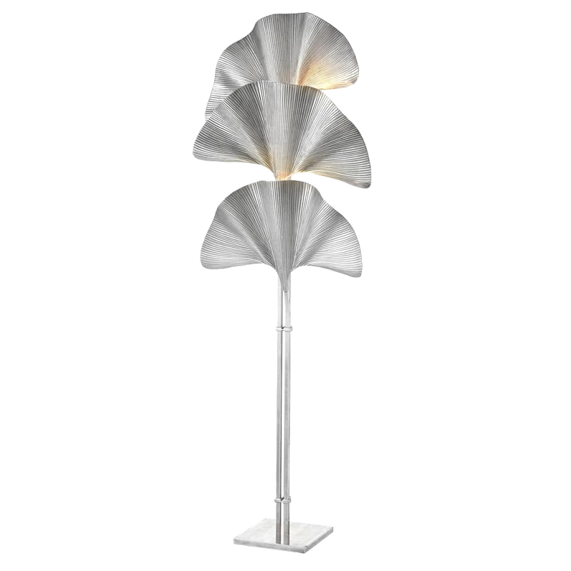 Торшер Eichholtz Floor Lamp Las Palmas Silver Серебряный в Костроме | Loft Concept 