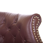 Диван из натуральной кожи на 4-х деревянных ножках из массива бука Chloe Leather Seating vine варинант исполнения - 4 | Loft Concept в Костроме