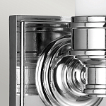 Бра для ванных комнат с матовым цилиндрическим плафоном на квадратном основании цвета хром Feiss варинант исполнения - 4 | Loft Concept в Костроме