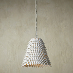 Подвесной светильник белый металлический в форме купола White Natural Lines варинант исполнения - 2 | Loft Concept в Костроме