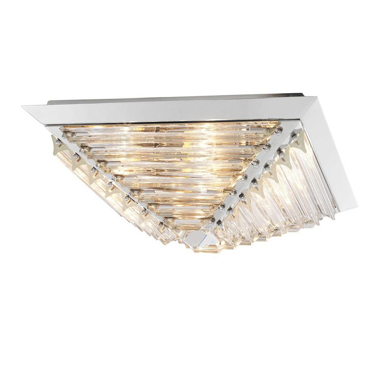 Потолочный светильник Eichholtz Ceiling Lamp Eden Nickel Никель Прозрачное Стекло Потолочный светильник Eichholtz Ceiling Lamp Eden Nickel Никель Прозрачное Стекло в Костроме | Loft Concept