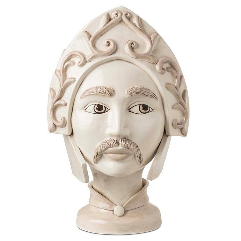 Ваза Vase Moro Man Paladin White Бежевый Ваза Vase Moro Man Paladin White Бежевый в Костроме | Loft Concept