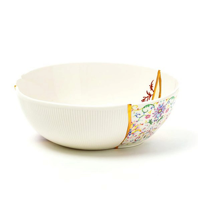 Салатник Seletti Kintsugi Белый Золотой Мульти Салатник Seletti Kintsugi Белый Золотой Мульти в Костроме | Loft Concept