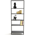Металлический стеллаж Menzie Black Wide Metal Rack варинант исполнения - 2 | Loft Concept в Костроме