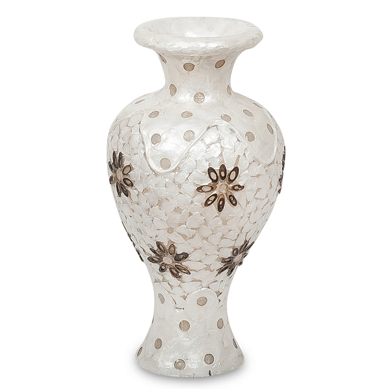 Настольная лампа из перламутра в виде вазы Indonesian Vase Перламутровый Настольная лампа из перламутра в виде вазы Indonesian Vase Перламутровый в Костроме | Loft Concept