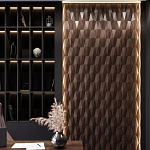 Гипсовая 3D панель с принтографией PM-36 варинант исполнения - 1 | Loft Concept в Костроме