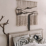 Панно Современный Гобелен ручная работа Туманное Утро варинант исполнения - 3 | Loft Concept в Костроме