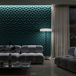 Гипсовая 3D панель с принтографией PM-17 варинант исполнения - 1 | Loft Concept в Костроме