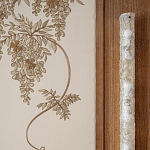 Обои с вышивкой ручной работы Deco Wisteria ﻿Midas colourway on Liso Pearl wool sateen варинант исполнения - 5 | Loft Concept в Костроме