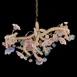 Люстра круглая с цветочным декором Miscellaneous herbs варинант исполнения - 1 | Loft Concept в Костроме