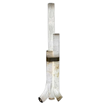 Торшер геометрический с тремя мраморными плафонами Marble Tripod варинант исполнения - 1 | Loft Concept в Костроме