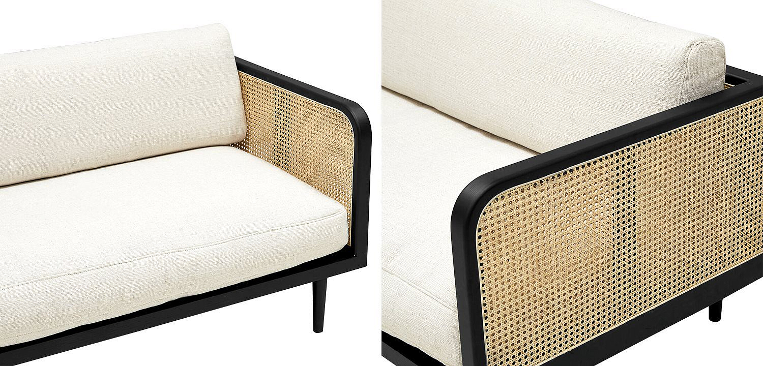 Диван Rattan Decor Sofa and Black Диван Rattan Decor Sofa and Black - Loft-Concept в Костроме
