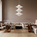 Подвесной вязаный белый светильник «Звезда Востока 03» варинант исполнения - 3 | Loft Concept в Костроме