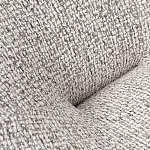 Кресло вращающееся круглой формы из серого шенилла Favorite Vacation Place варинант исполнения - 1 | Loft Concept в Костроме