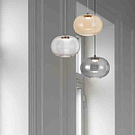 Подвесной светильник с янтарным рифленым стеклянным плафоном Ferm Living варинант исполнения - 8 | Loft Concept в Костроме