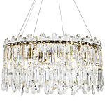 Круглая люстра с хрустальными подвесками Roul Crystal Round Chandelier варинант исполнения - 1 | Loft Concept в Костроме